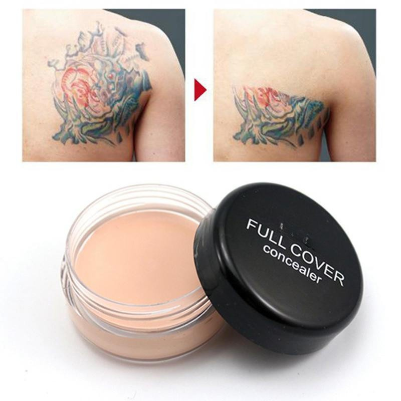 Full Coverage Concealer Cream with Buildable Formula for Tattoos and Scars All Vera Mart