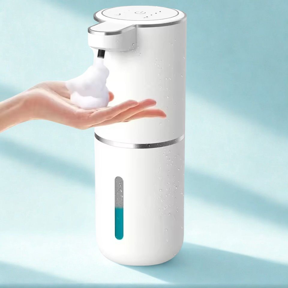 Infrared Motion Sensor Soap Dispenser with USB Rechargeable Battery and IPX5 Splash Protection All Vera Mart