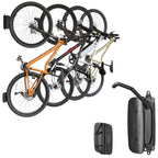 Vertical Bike Wall Mount with 150-Degree Swivel and Rubber-Coated Hook, 66lbs Capacity All Vera Mart