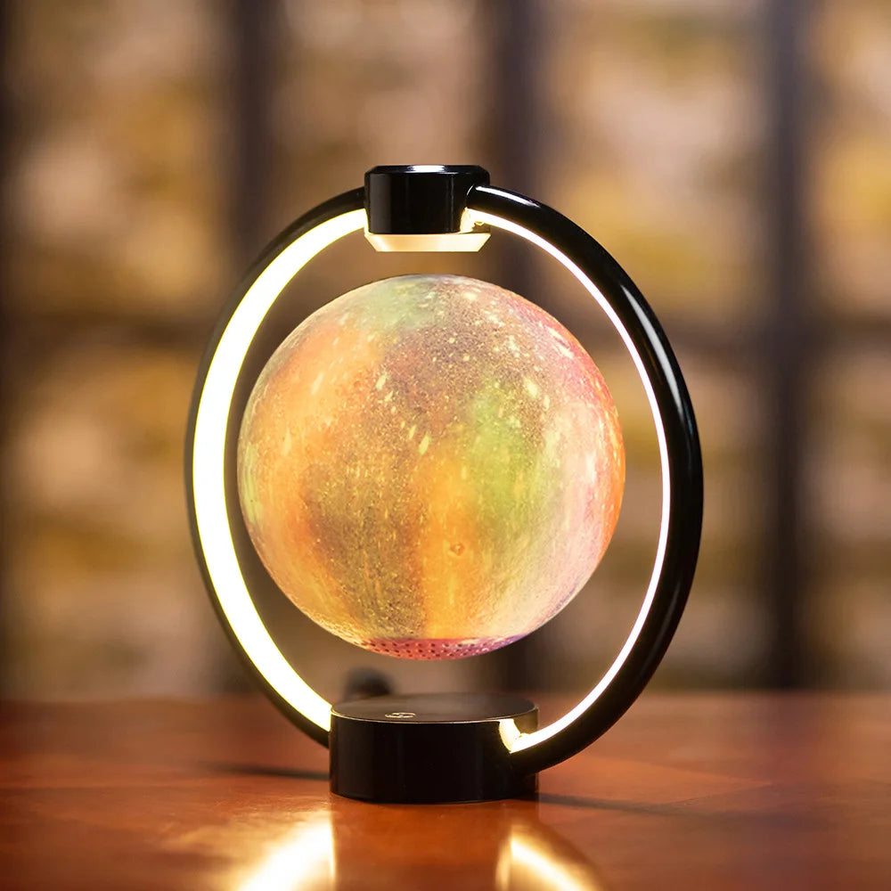 Magnetic Levitating Moon Lamp with Remote Control and LED Color Lighting All Vera Mart