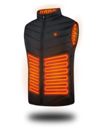 Heated Vest with 11 Carbon Fiber Zones and 12-Hour Battery Life All Vera Mart