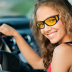 Yellow Polarized Driving Glasses with UV400 Protection and Wraparound Design All Vera Mart