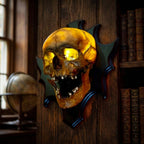 Wall Mounted Skull Lamp -  Nocturiskull