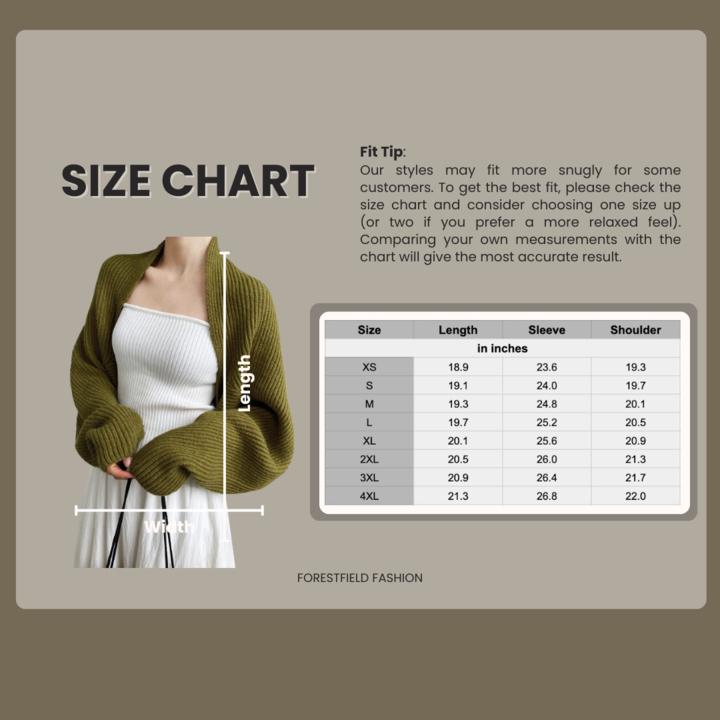 Open Front Knit Shrug with Full Length Sleeves and Viscose Blend All Vera Mart