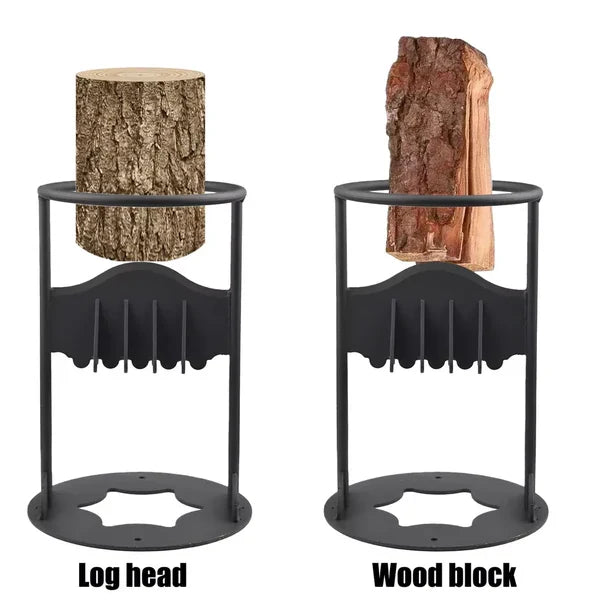 Cast Iron Wood Splitter with Fixed Wedge and Safety Ring All Vera Mart