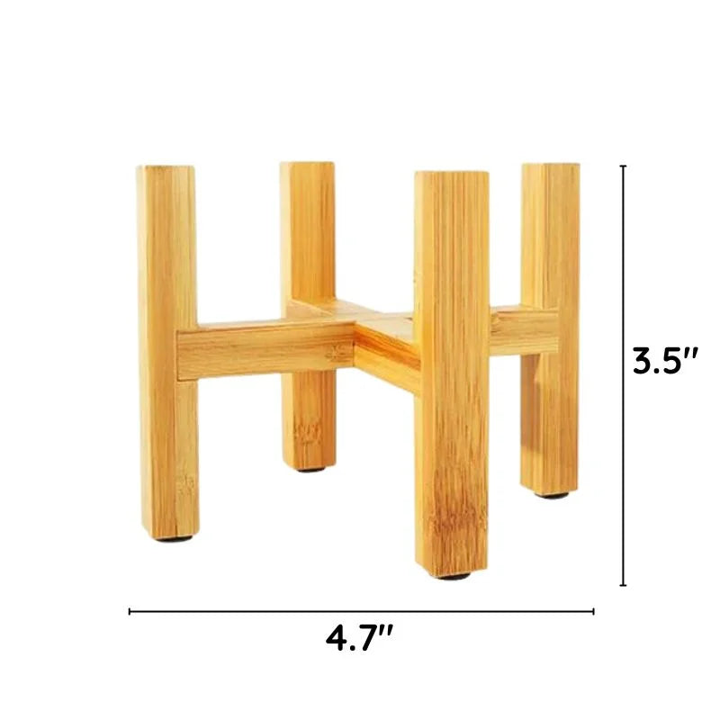 Wooden Plant Pot Tray with Raised Edges and Moisture Catch Design All Vera Mart