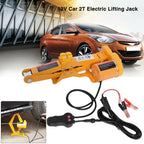 12V Electric Scissor Jack with Button Controller and Manual Crank, 4409 Pound Capacity All Vera Mart