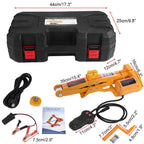 12V Electric Scissor Jack with Button Controller and Manual Crank, 4409 Pound Capacity All Vera Mart