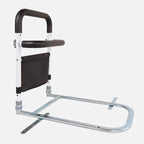 Bed Rail with Dual Handles and Storage Pouch, Adjustable Height All Vera Mart