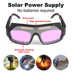 Auto Darkening Welding Goggles with Solar Power and UV Protection All Vera Mart