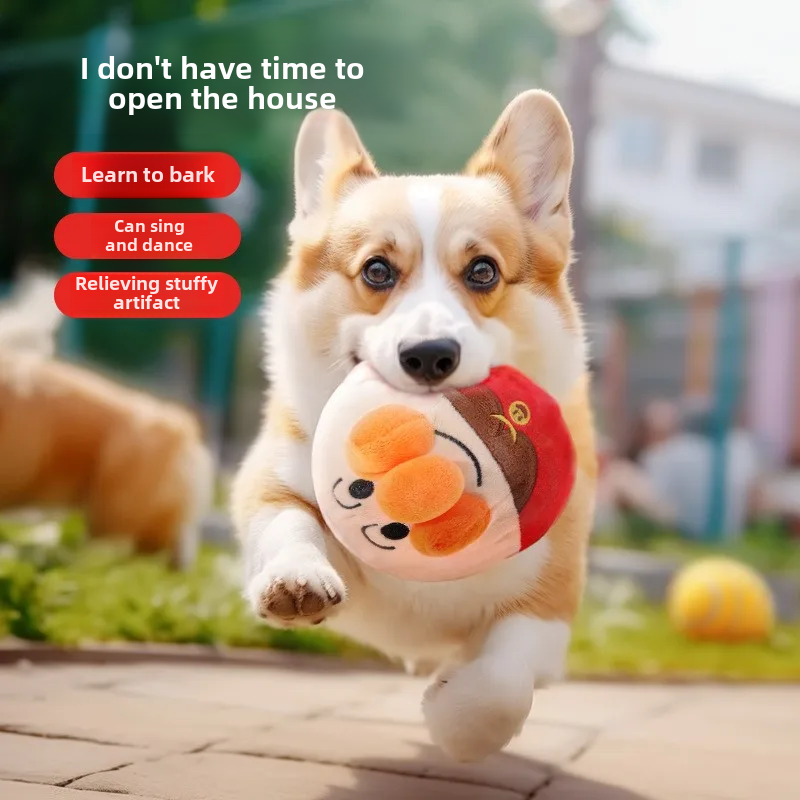 Rolling Interactive Dog Toy with Voice Recording and Music Mode, Rechargeable All Vera Mart