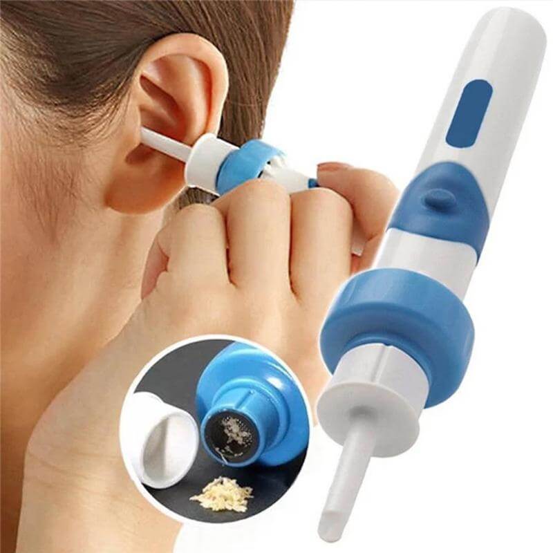 Electric Ear Cleaner with Gentle Suction and Flexible Silicone Tips, Cordless Battery Powered All Vera Mart