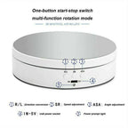 Motorized Product Turntable with Adjustable Speed and Angle Settings for Video All Vera Mart