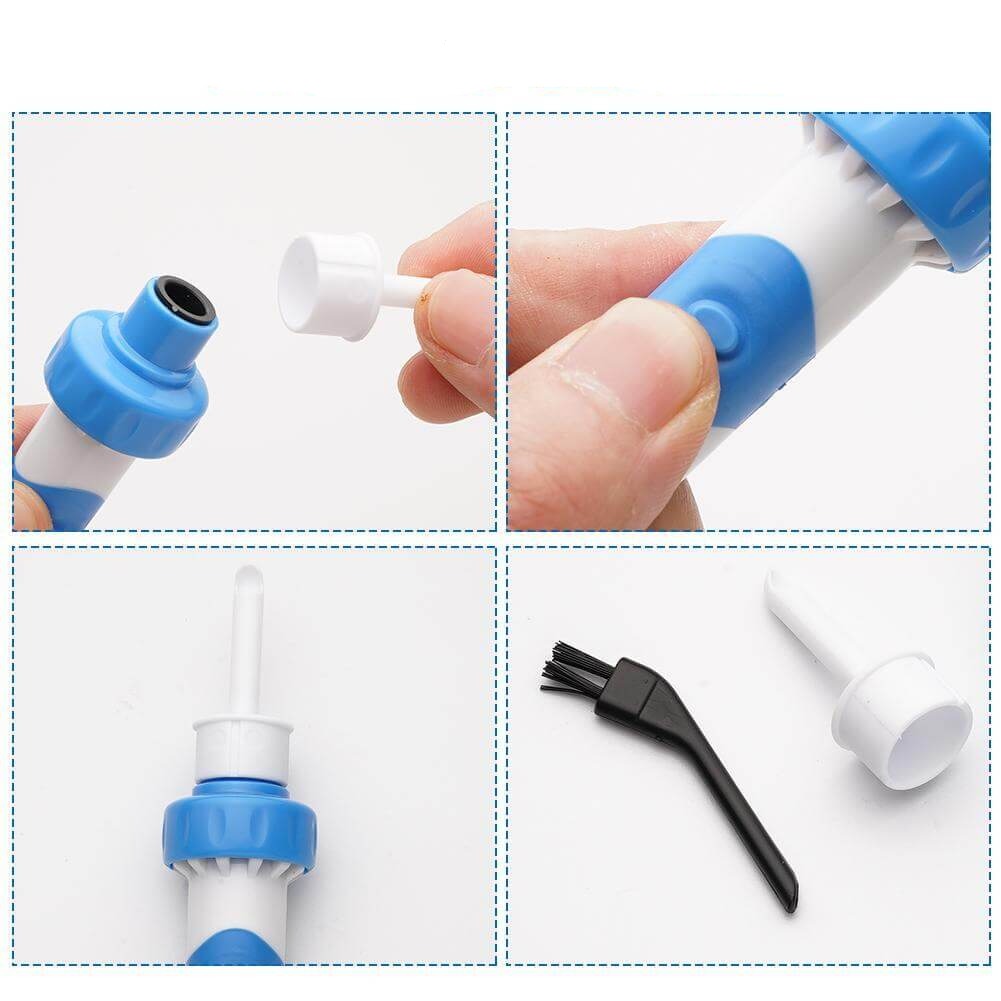 Electric Ear Cleaner with Gentle Suction and Flexible Silicone Tips, Cordless Battery Powered All Vera Mart
