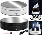 Motorized Product Turntable with Adjustable Speed and Angle Settings for Video All Vera Mart