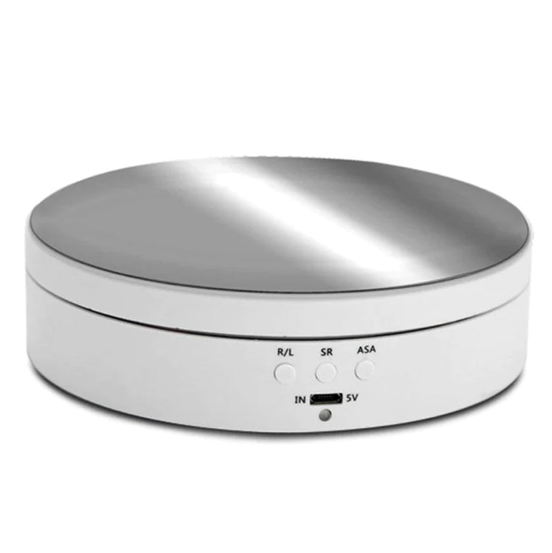 Motorized Product Turntable with Adjustable Speed and Angle Settings for Video All Vera Mart