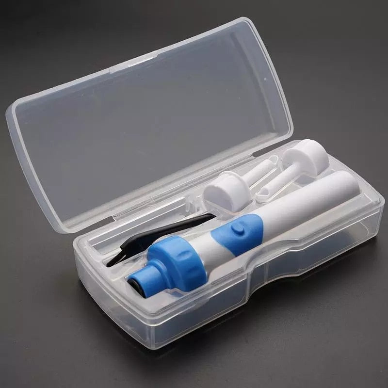 Electric Ear Cleaner with Gentle Suction and Flexible Silicone Tips, Cordless Battery Powered All Vera Mart