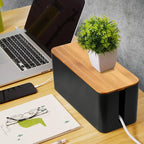 Cable Storage Box with Hinged Lid and Ventilation Slots All Vera Mart