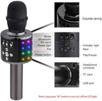 Wireless Karaoke Microphone with LED Lights and Noise Cancellation, Rechargeable All Vera Mart