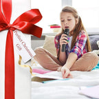 Wireless Karaoke Microphone with LED Lights and Noise Cancellation, Rechargeable All Vera Mart