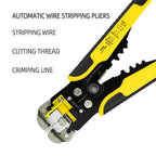 Self-Adjusting Wire Stripper with Cable Cutter and Terminal Crimper All Vera Mart