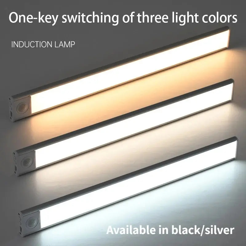 Closet Motion Sensor Light with USB-C Rechargeable Power and Adjustable Color, Slim 9mm All Vera Mart