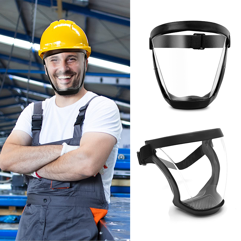 Full Face Shield with Anti-Fog Polycarbonate Visor and Adjustable Headband All Vera Mart