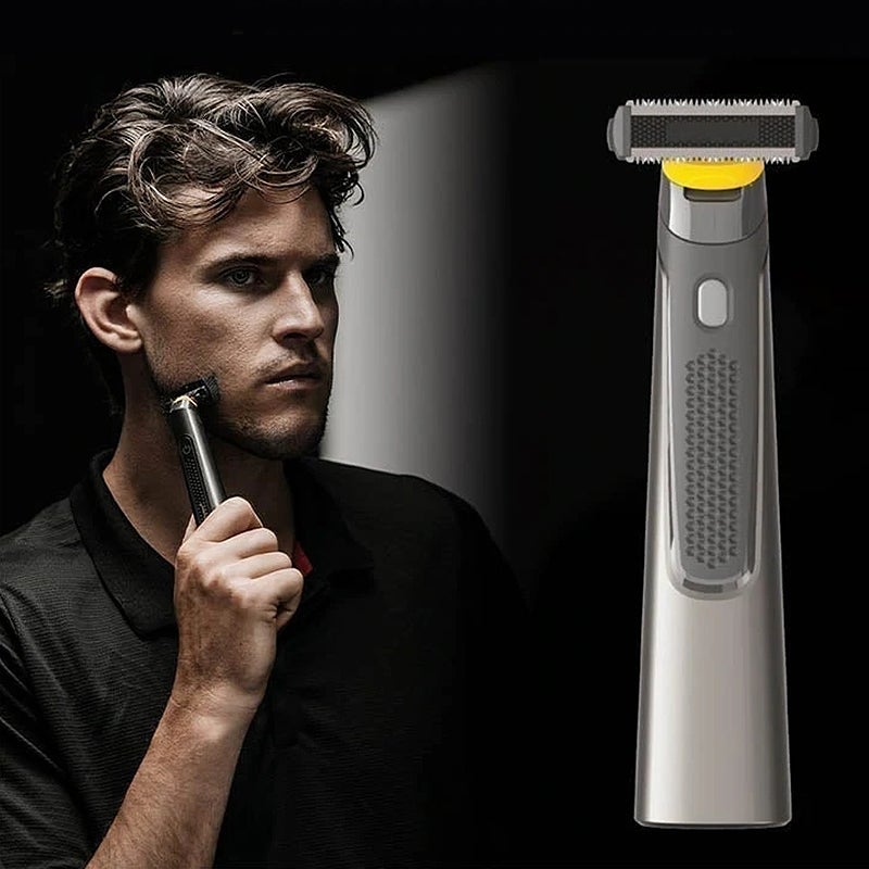 Electric Precision Razor with Double Sided Blades and Built In LED Light All Vera Mart
