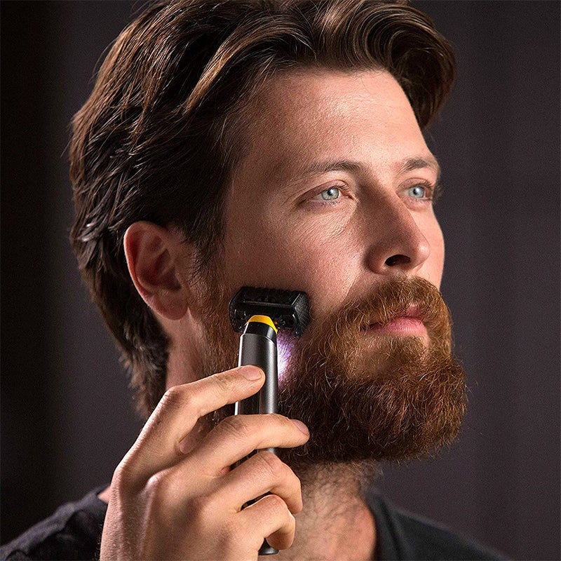 Electric Precision Razor with Double Sided Blades and Built In LED Light All Vera Mart
