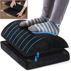 Memory Foam Foot Cushion with Velvet Cover and Non Slip Base for Desk Support All Vera Mart