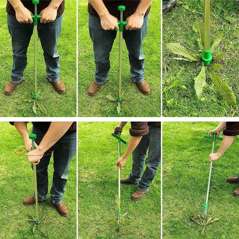 Standing Weed Puller with Three Steel Claws and Foot Pedal Lever All Vera Mart