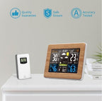 Weather Station with Wireless Outdoor Sensor and Atomic Time Sync, Color Display All Vera Mart