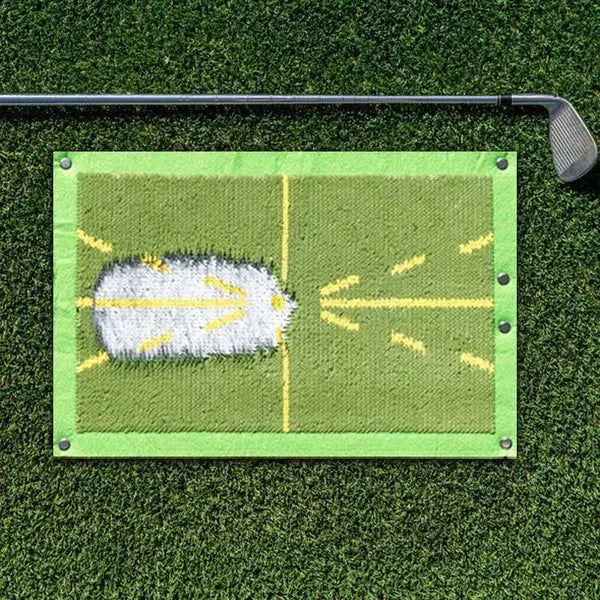 Golf Swing Trainer Mat with Divot Feedback and Impact Marking, Indoor/Outdoor All Vera Mart