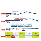 Telescoping Trekking Poles with Aluminium Construction and Ergonomic Handles All Vera Mart