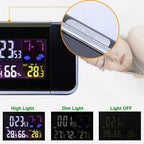 Alarm Clock with Rotating Time Projector and Temperature Humidity Sensor All Vera Mart