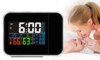 Alarm Clock with Rotating Time Projector and Temperature Humidity Sensor All Vera Mart