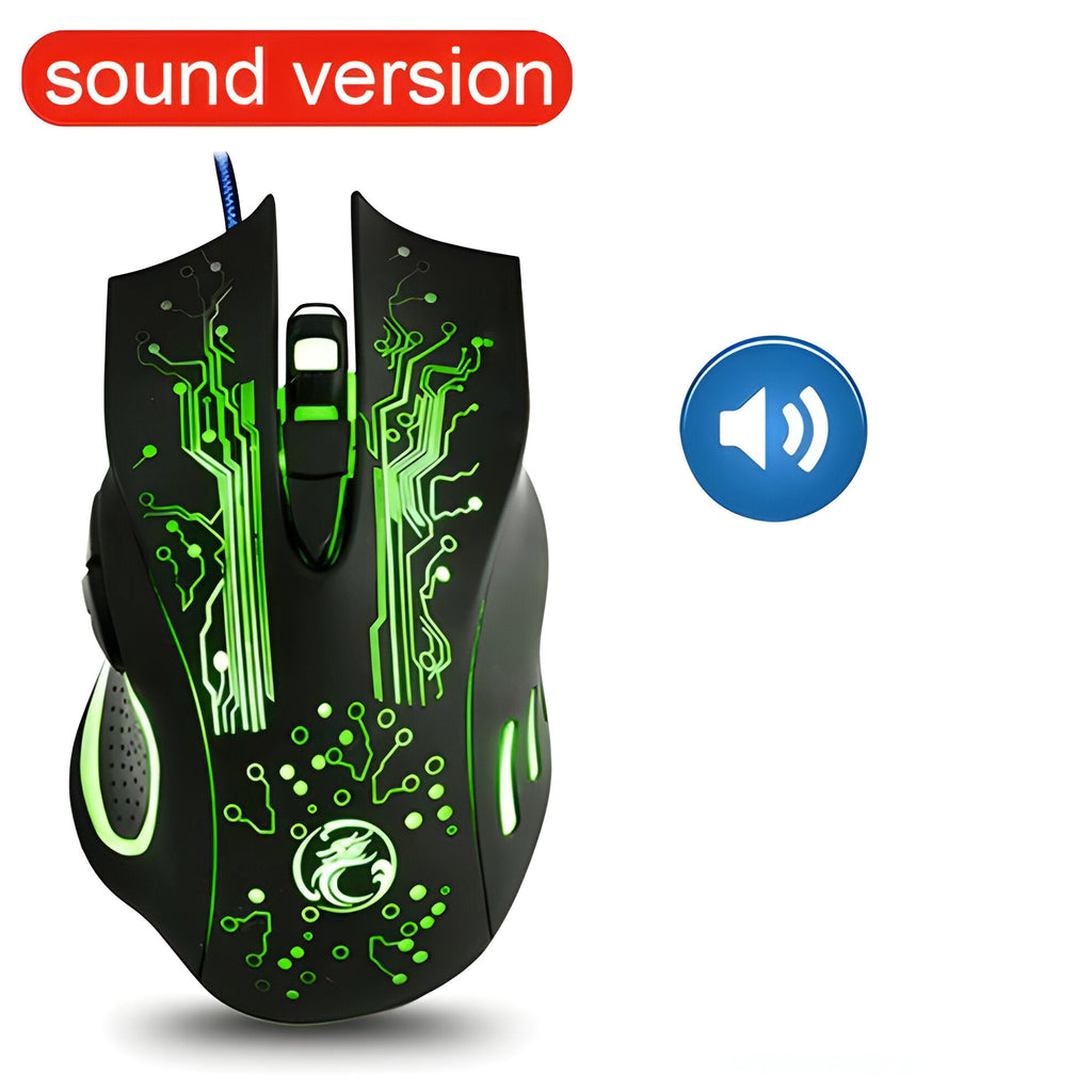 Wired Gaming Mouse with 3200 DPI Sensor and Six Programmable Buttons All Vera Mart
