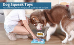 Interactive Dog Puzzle Toy with Sliding Treat Compartments and Squeaker All Vera Mart