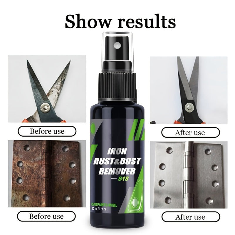 Iron Particle Remover Gel with Purple Indicator and Spray Nozzle for Vehicles All Vera Mart
