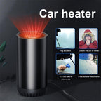 Car Windshield Defroster with Suction Mount and Dual Heat Cool Function All Vera Mart