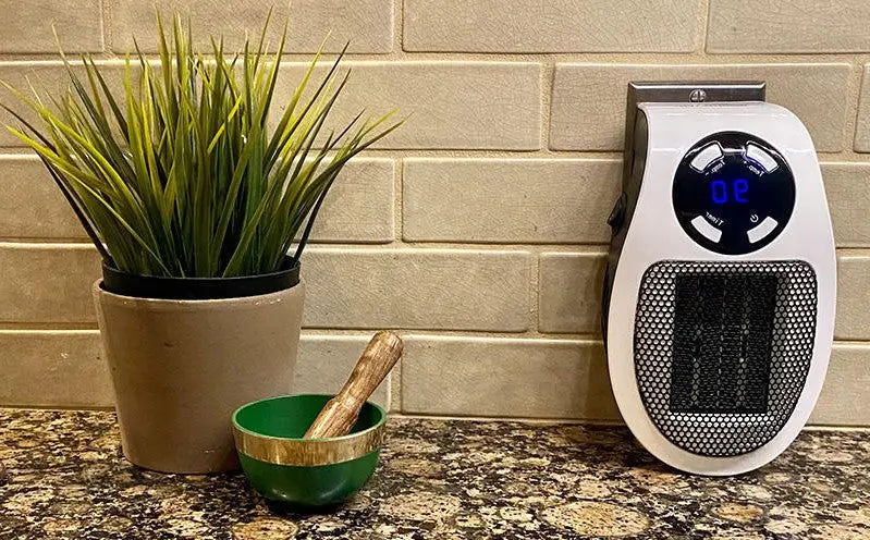 Portable Space Heater with Adjustable Thermostat and Tip-Over Auto Shutoff, 1200W Compact All Vera Mart