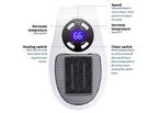Portable Space Heater with Adjustable Thermostat and Tip-Over Auto Shutoff, 1200W Compact All Vera Mart