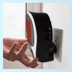 Portable Space Heater with Adjustable Thermostat and Tip-Over Auto Shutoff, 1200W Compact All Vera Mart