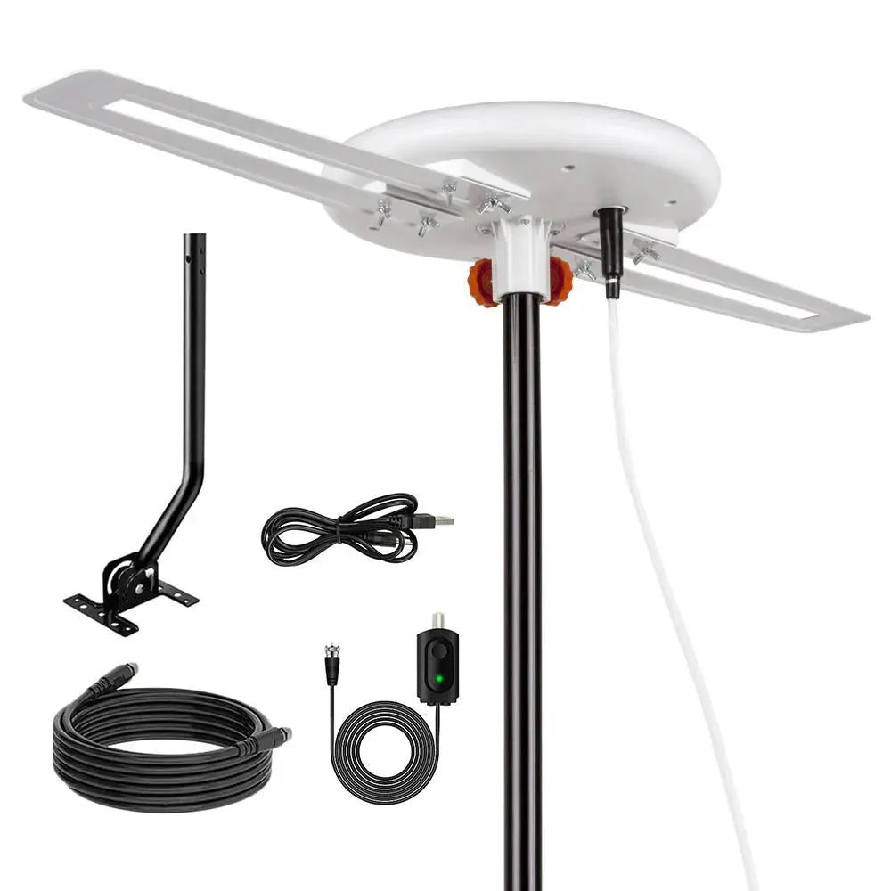 HDTV Antenna with Omnidirectional UHF/VHF and Interference Filter, 40ft Cable All Vera Mart