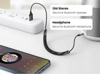 Wireless Car Aux Adapter with Hands Free Calling and Dual Device Connection All Vera Mart