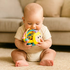 Textured Teething Ball with Movable Rings and Bright Colors All Vera Mart