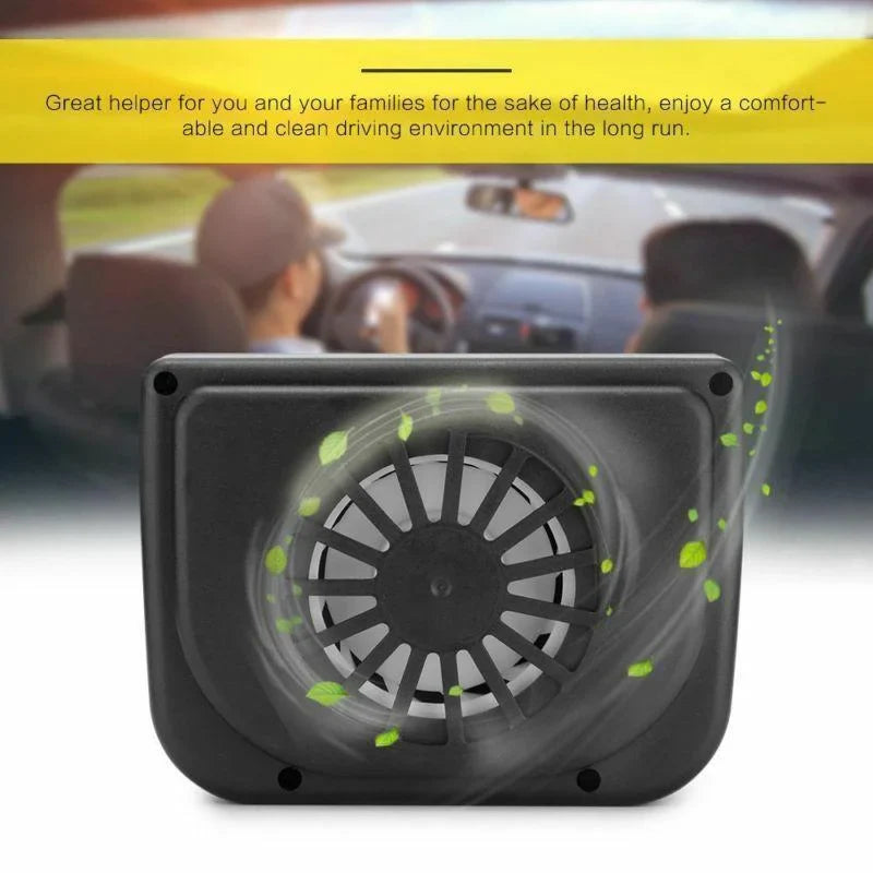 Solar Powered Car Window Ventilation Fan with Automatic Air Circulation All Vera Mart