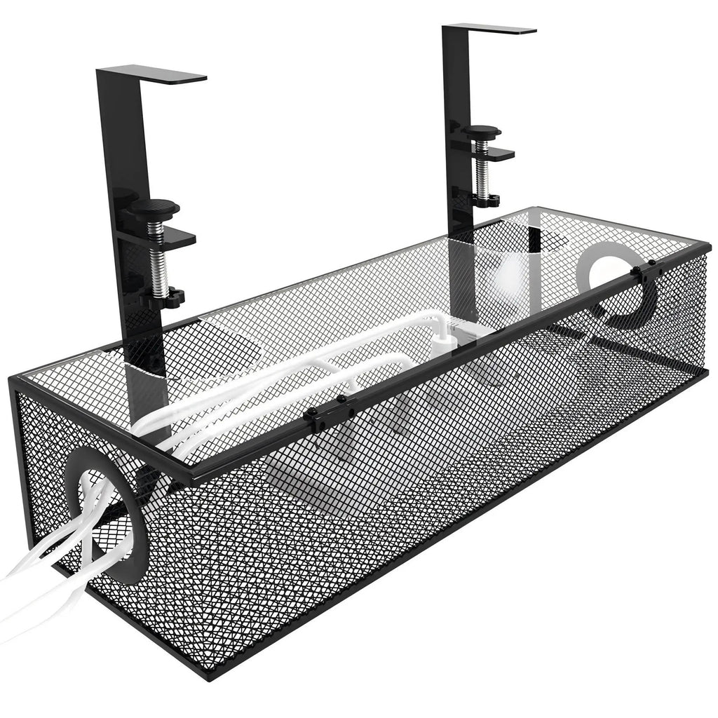 Under Desk Storage Organizer with Two Sliding Drawers and Cable Concealment All Vera Mart