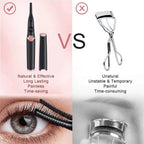 Heated Eyelash Curler with Three Temperature Settings and Curved Comb Design All Vera Mart