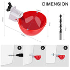 Gravity Spring Valve Chicken Waterer with Dual Rubber Seal, 10 Pack All Vera Mart